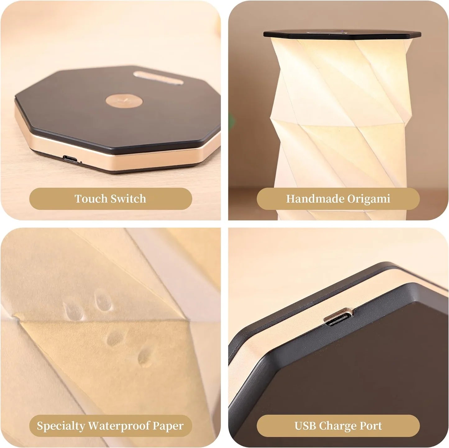 Touch Lamp – Stylish Foldable Paper Light Design