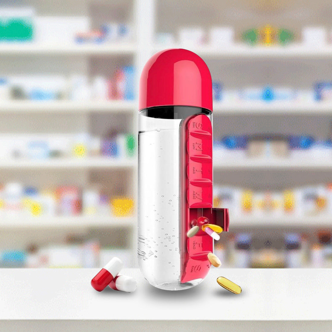 Portable Pills Storage Bottle – Ideal for Travel Use