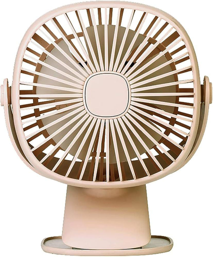 LED Light Table Fan – Mini Clip & Desk Fan, 360° Rotation, 3 Speeds